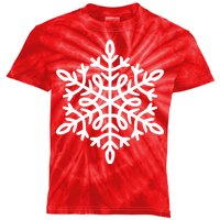 Big Snowflakes Christmas Kids Tie-Dye T-Shirt