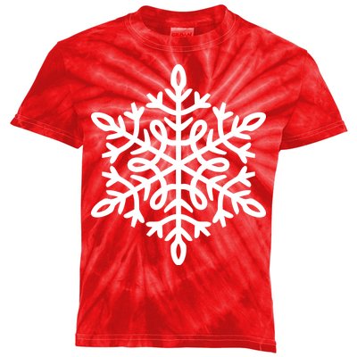 Big Snowflakes Christmas Kids Tie-Dye T-Shirt