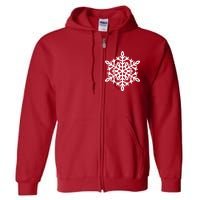 Big Snowflakes Christmas Full Zip Hoodie