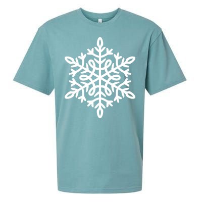 Big Snowflakes Christmas Sueded Cloud Jersey T-Shirt