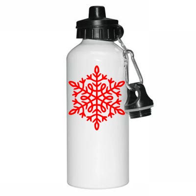 Big Snowflakes Christmas Aluminum Water Bottle