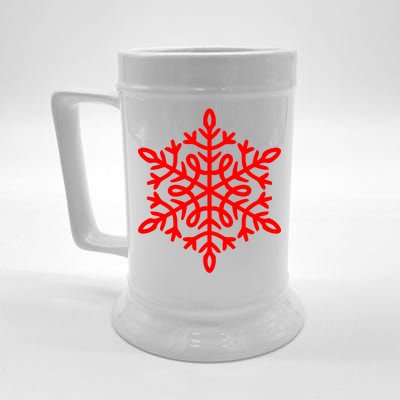 Big Snowflakes Christmas Beer Stein