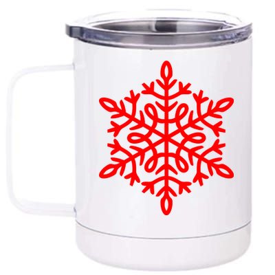 Big Snowflakes Christmas 12 oz Stainless Steel Tumbler Cup