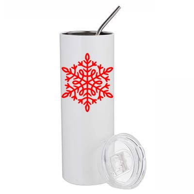 Big Snowflakes Christmas Stainless Steel Tumbler