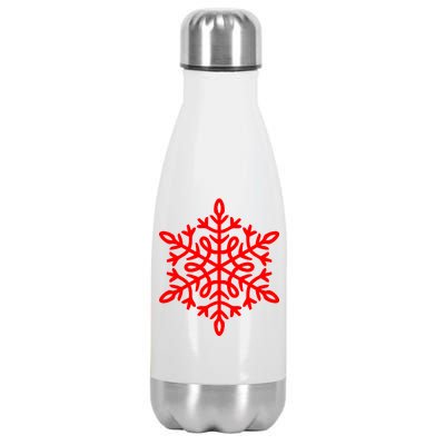 Big Snowflakes Christmas Stainless Steel Insulated Water Bottle