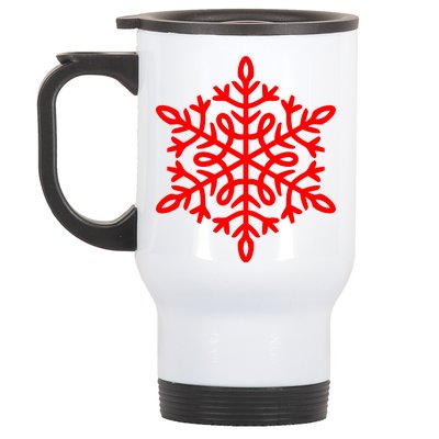 Big Snowflakes Christmas Stainless Steel Travel Mug