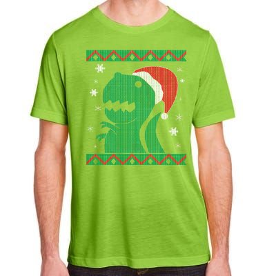 Big T-Rex Ugly Christmas Adult ChromaSoft Performance T-Shirt