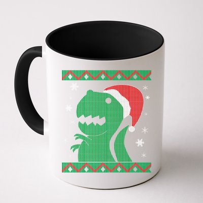 Big T-Rex Ugly Christmas Mug