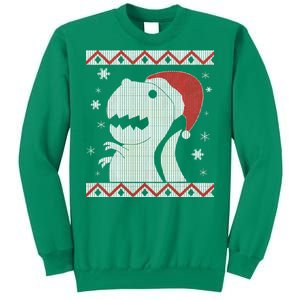 Big T-Rex Ugly Christmas Sweatshirt