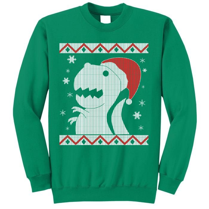 Big T-Rex Ugly Christmas Sweatshirt
