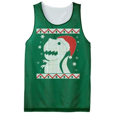 Big T-Rex Ugly Christmas Mesh Reversible Basketball Jersey Tank