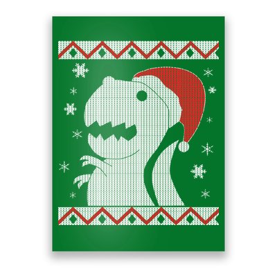 Big T-Rex Ugly Christmas Poster
