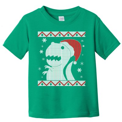 Big T-Rex Ugly Christmas Toddler T-Shirt