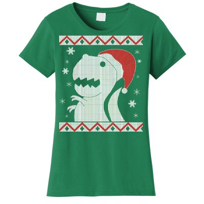 Big T-Rex Ugly Christmas Women's T-Shirt