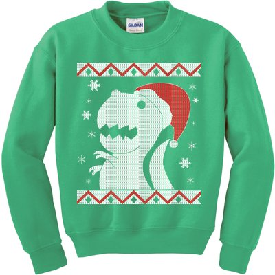 Big T-Rex Ugly Christmas Kids Sweatshirt