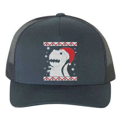 Big T-Rex Ugly Christmas Yupoong Adult 5-Panel Trucker Hat