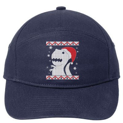 Big T-Rex Ugly Christmas 7-Panel Snapback Hat