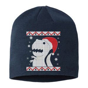 Big T-Rex Ugly Christmas Sustainable Beanie