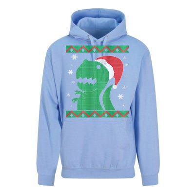 Big T-Rex Ugly Christmas Unisex Surf Hoodie