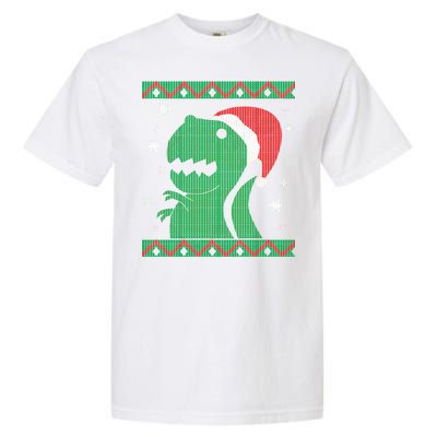 Big T-Rex Ugly Christmas Garment-Dyed Heavyweight T-Shirt