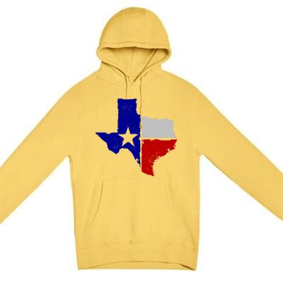 Big Texas Flag Vintage Premium Pullover Hoodie