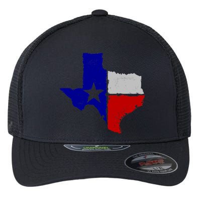 Big Texas Flag Vintage Flexfit Unipanel Trucker Cap