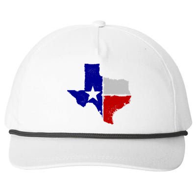 Big Texas Flag Vintage Snapback Five-Panel Rope Hat