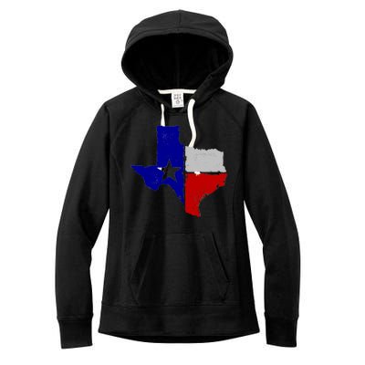 Big Texas Flag Vintage Women's Fleece Hoodie