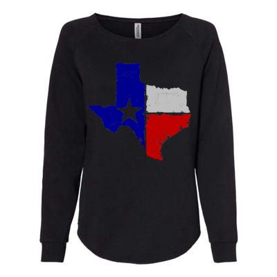 Big Texas Flag Vintage Womens California Wash Sweatshirt