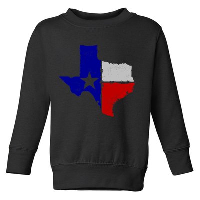 Big Texas Flag Vintage Toddler Sweatshirt
