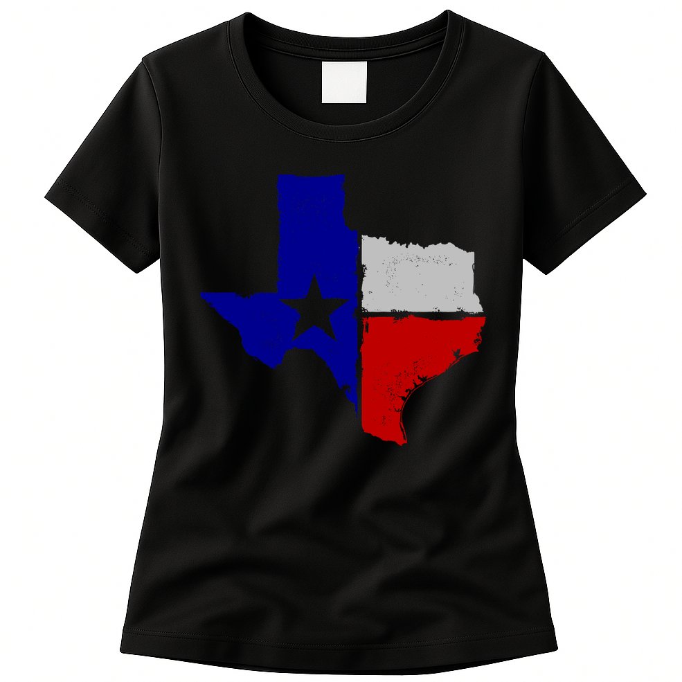 Big Texas Flag Vintage Womens T-Shirt