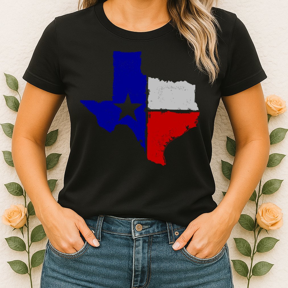 Big Texas Flag Vintage Womens T-Shirt