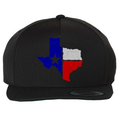 Big Texas Flag Vintage Wool Snapback Cap