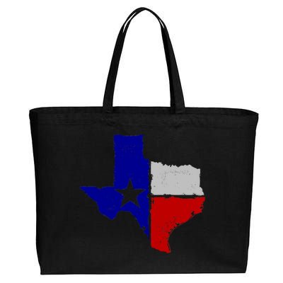 Big Texas Flag Vintage Cotton Canvas Jumbo Tote