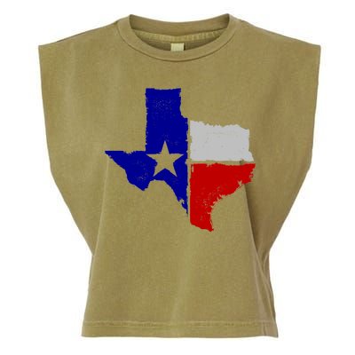 Big Texas Flag Vintage Garment-Dyed Women's Muscle Tee