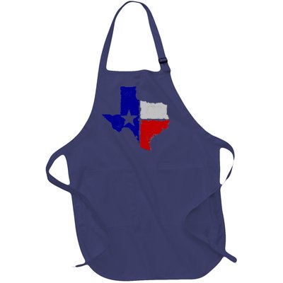 Big Texas Flag Vintage Full-Length Apron With Pockets