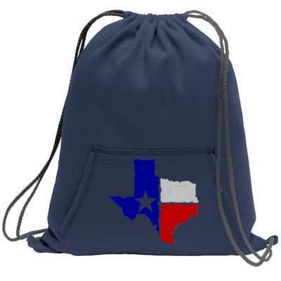 Big Texas Flag Vintage Sweatshirt Cinch Pack Bag