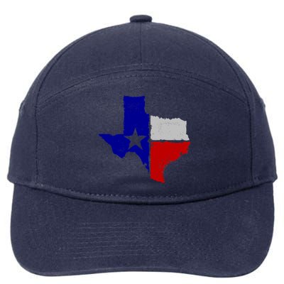 Big Texas Flag Vintage 7-Panel Snapback Hat