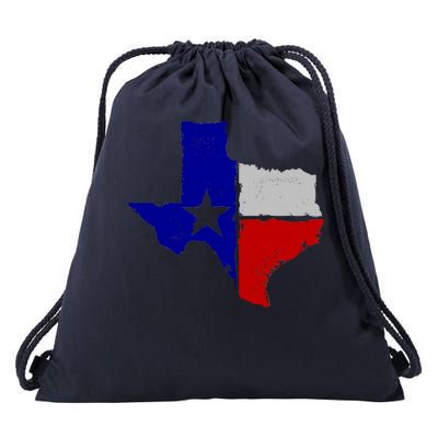 Big Texas Flag Vintage Drawstring Bag