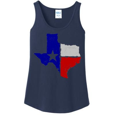 Big Texas Flag Vintage Ladies Essential Tank