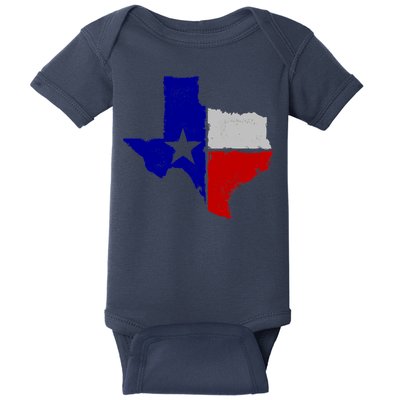 Big Texas Flag Vintage Baby Bodysuit