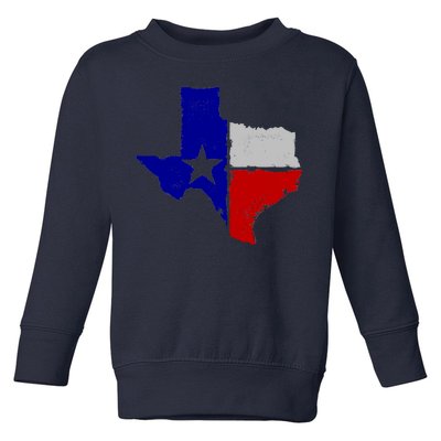 Big Texas Flag Vintage Toddler Sweatshirt