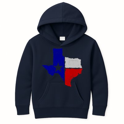 Big Texas Flag Vintage Kids Hoodie