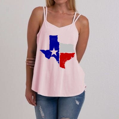 Big Texas Flag Vintage Women's Strappy Tank