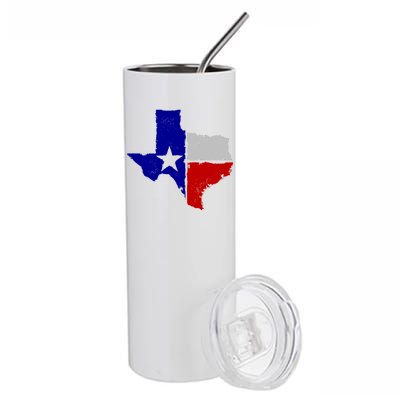 Big Texas Flag Vintage Stainless Steel Tumbler