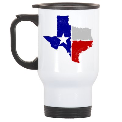 Big Texas Flag Vintage Stainless Steel Travel Mug