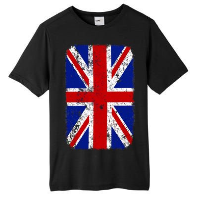 Big Vintage British England Flag Tall Fusion ChromaSoft Performance T-Shirt