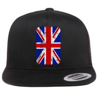 Big Vintage British England Flag Flatbill Hat