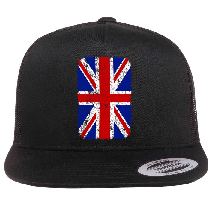 Big Vintage British England Flag Flatbill Hat