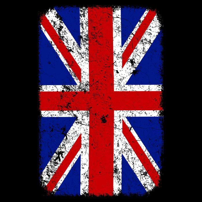 Big Vintage British England Flag Flatbill Hat